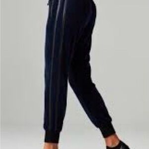 blanc noir Black Rib-Cuff Jogger Pants